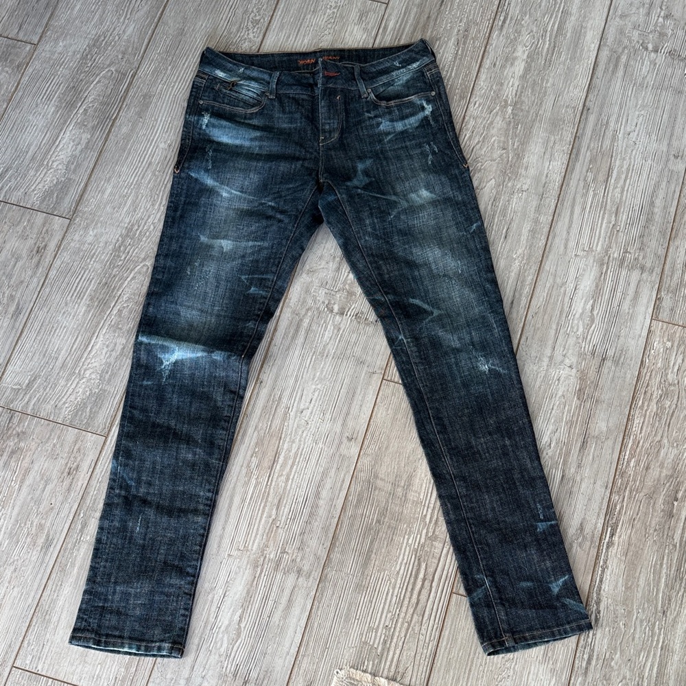 Women's Dark Wash Straight Leg Jeans